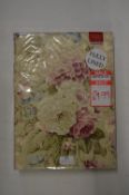 *Floral Lined Pencil Pleat Curtains 46” x 54” drop