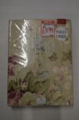 *Floral Lined Pencil Pleat Curtains 46” x 54” drop