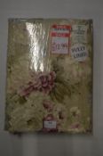 *Floral Lined Pencil Pleat Curtains 46” x 90” drop