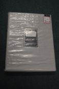 *Casa Blackout Quilted Pencil Pleat Curtains in Silver 46” x 54” drop