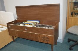 Vintage Ferguson Stereogram with Record Collection