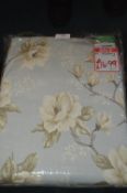 *Floral Pencil Pleat Curtains 46
