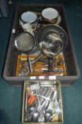 Kitchenware, Cutlery, Pans, etc.