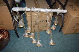 iLite Gilt Effect Multi Drop Pendant Lamp