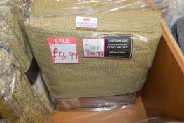 *Beresford Lined Pencil Pleat Curtains in Olive Green 90” x 90” drop