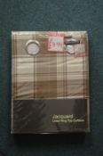 *Jacquard Lined Eyelet Curtains 45