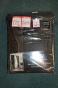 *Beresford Lined Pencil Pleat Curtains in Black 66” x 72” drop
