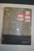 *Montgomery Lined Eyelet Curtain in Flint 90” x 72” drop