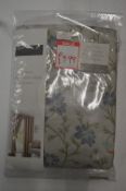 *Taylor Made Floral Lined Pencil Pleat Curtains 46” x 54” drop