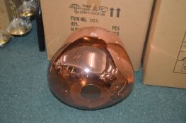 iLite Copper Effect Pendant Lamp 28cm