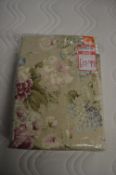 *Floral Lined Eyelet Curtains 66