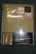 *Home Living Lined Pencil Pleat Curtains in Olive Green 66” x 90” drop