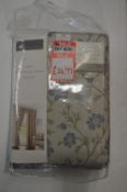 *Taylor Made Floral Lined Pencil Pleat Curtains 90” x 90” drop