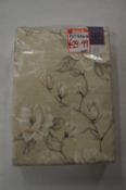 *Floral Pencil Pleat Curtains 90” x 54” drop
