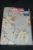 *Floral Pencil Pleat Curtains 46