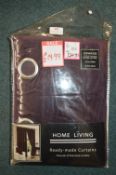 *Home Living Lined Pencil Pleat Curtains 66