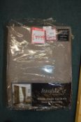 *Berseford Lined Pencil Pleat Curtains in Taupe 132” x 90” drop
