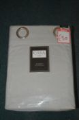 *Casa Home Blackout Quilted Eyelet Curtains in Sil