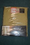 *Beresford Lined Pencil Pleat Curtains in Olive Green 66” x 54” drop