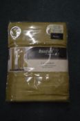 *Beresford Lined Pencil Pleat Curtains in Olive Green 66” x 72” drop