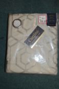*Curtina Lined Eyelet Curtains 66” x 54” drop