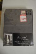 *Beresford Cavendish Pewter Pencil Pleat Curtains 66” x 72” drop