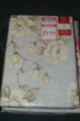 *Floral Pencil Pleat Curtains 46