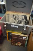 Aluminium Record Case Containing LP Record plus 45