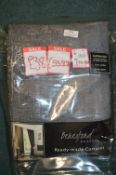 *Beresford Lined Pencil Pleat Curtains in Grey 66” x 90” drop