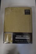 *Home Living Lined Pencil Pleat Curtains in Olive Green 66” x 54” drop