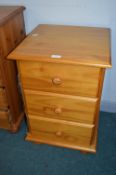 Three Drawer Bedside Cabinet