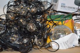 *Two String Lights, Safe Scan Money Counting Scale, Electric Coal Starter, etc.