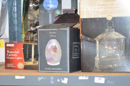 *Contents of Shelf to Include Festive Lighting and Lanterns, Aroma Humidifier, etc.