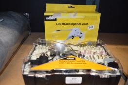 *LED Head magnifier Visor, and a Rolson Rotary Multitool Kit