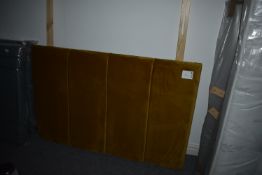*4’6” Burnt Gold Velour Headboard