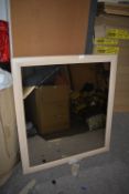 *Wood Framed Mirror 33”x36”