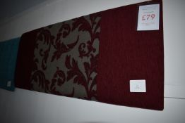 *Red & Grey Velour Headboard 4’6”