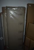 *4’6” Light Brown Fabric Headboard