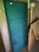 *4’ 6” Headboard ‘Marine’ Blue Velour Material