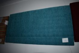 *Turquoise Velour Headboard 4ft