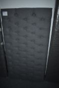 *4’6” Grey Fabric Headboard