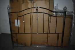 *Chrome Effect and Glass King Size Headboard