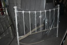 *Metal King Size Headboard in White