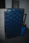 *4ft Blue Velour Headboard