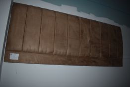 *Brown Suede Effect Headboard 5ft