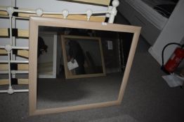 *Beech Framed Mirror 33”x36”