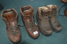 Two Pairs of Walking Boots by Berghaus and Crispi