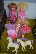 Mixed Barbie Dolls etc and Unicorns