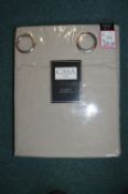 *Casa Home Blackout Quilted Eyelet Curtains in Sto