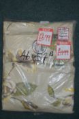 *Floral Pencil Pleat Curtains 46